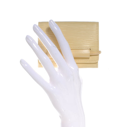 Louis Vuitton Epi Porte-Monnaie Elastique Wallet Vanilla 2 of 7