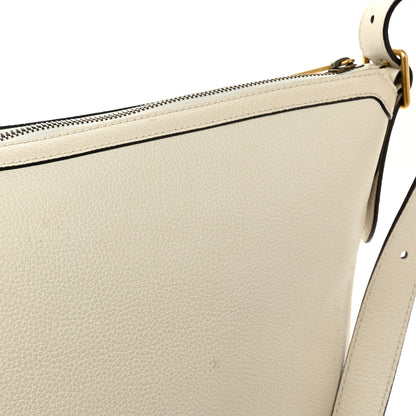 Gucci Grained Calfskin Logo Half Moon Hobo White 13 of 13