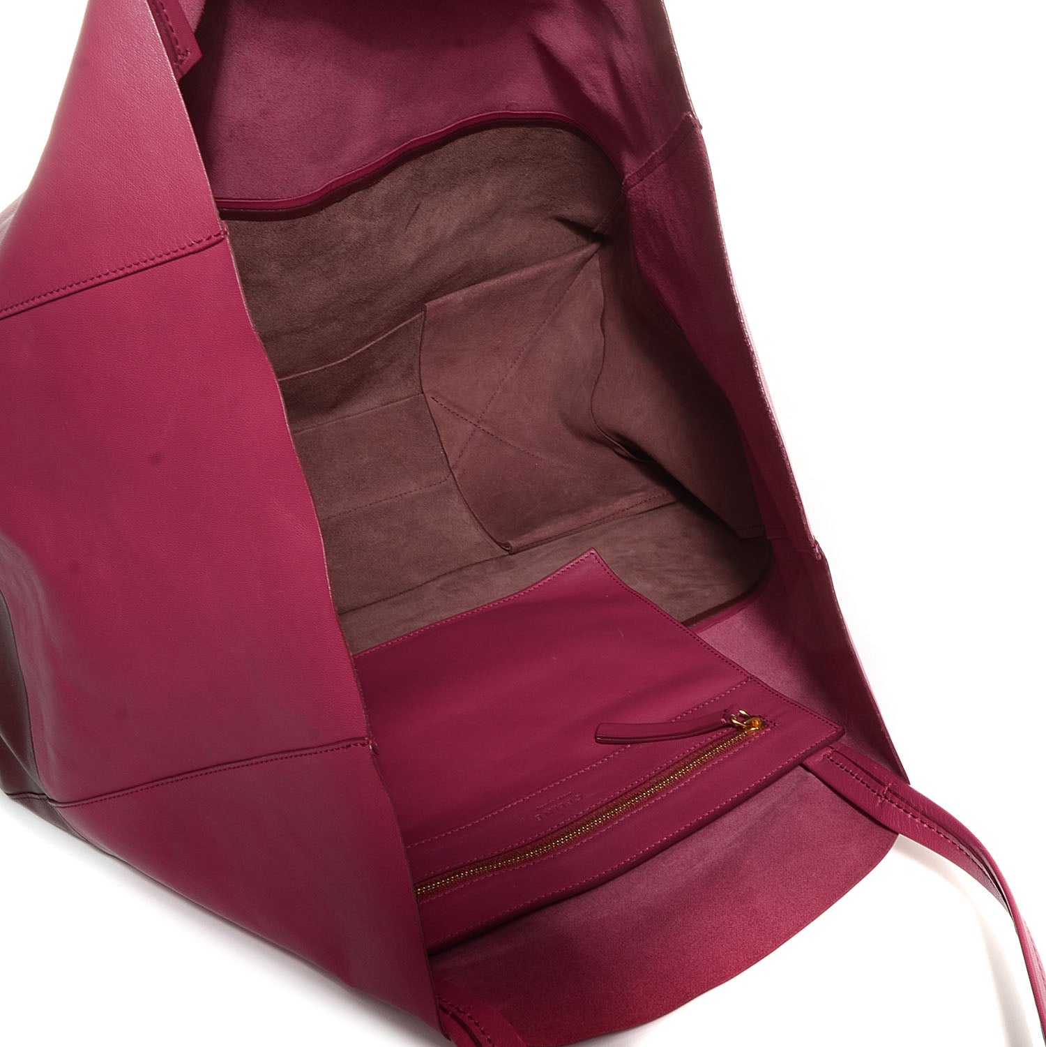Celine Lambskin Horizontal Bi-Cabas Orchid Purple 5 of 9