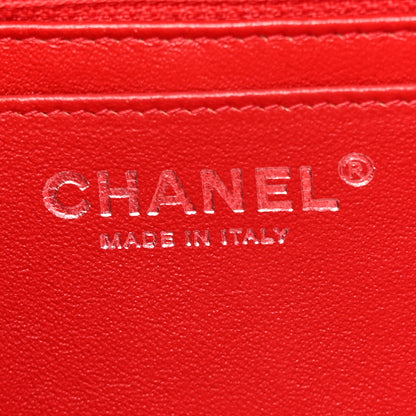 Chanel Patent Quilted Jumbo Single Flap Red 6 of 14