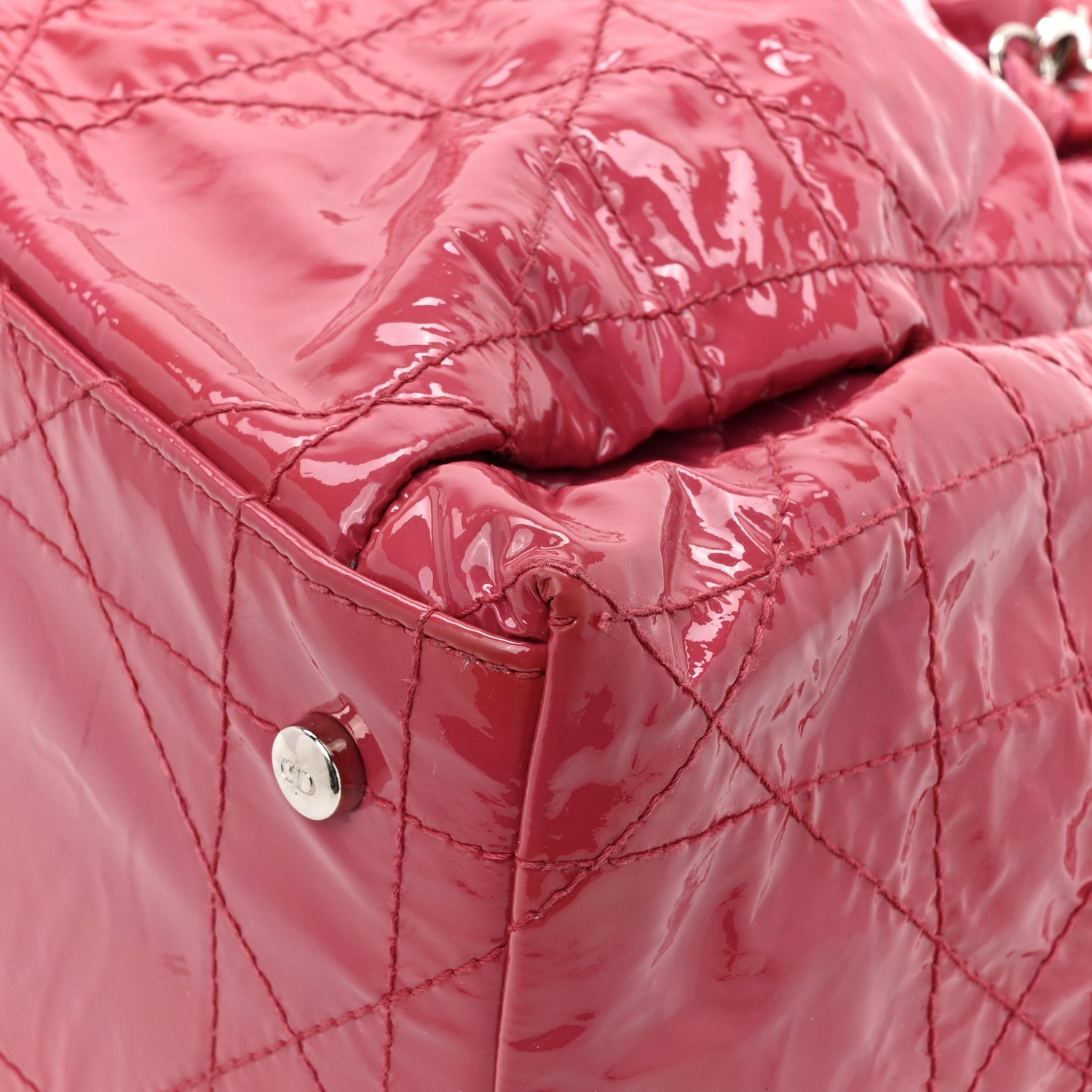 Christian Dior Patent Cannage Medium Le Trente Tote Pink 16 of 18