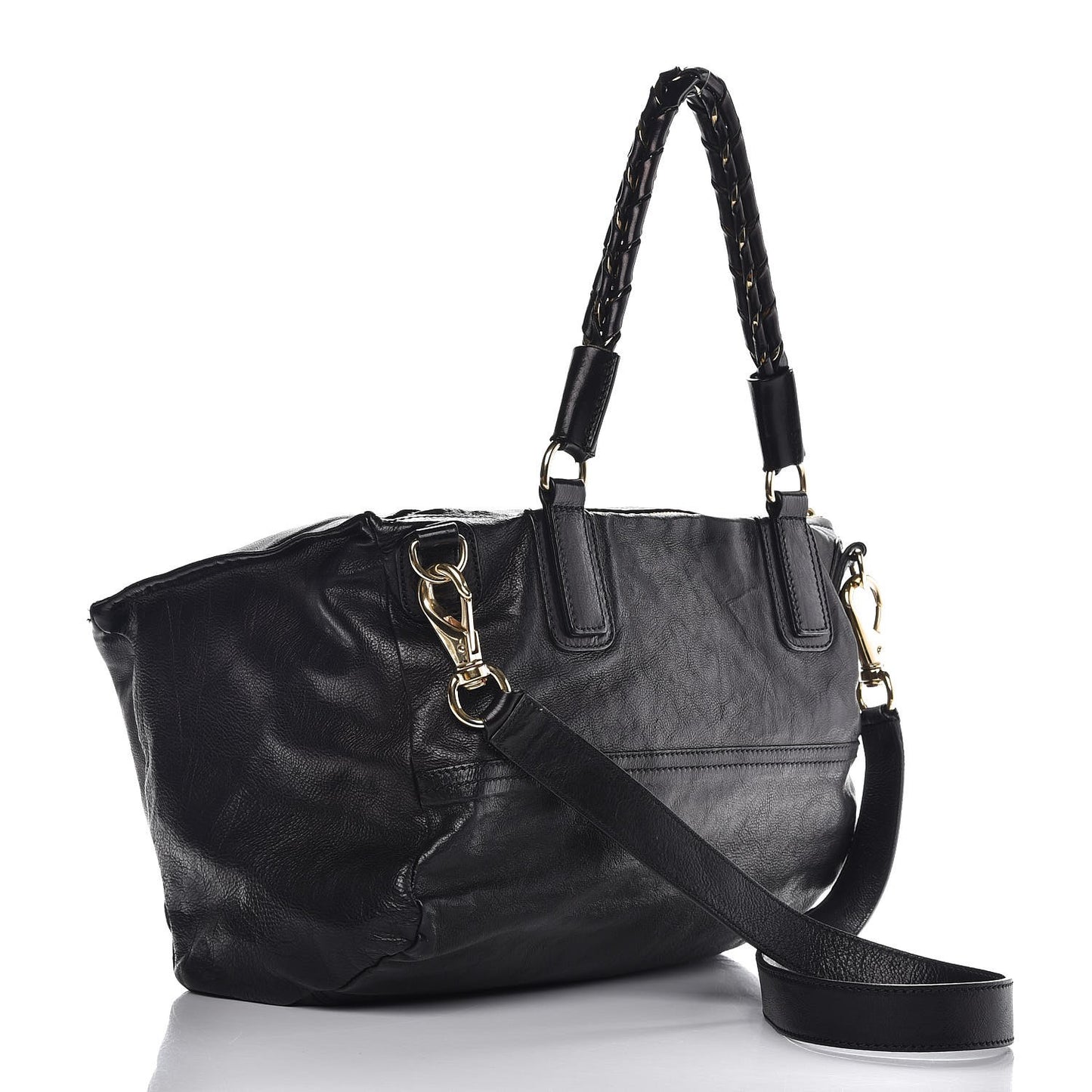 Sugar Goatskin Large Pandora Black