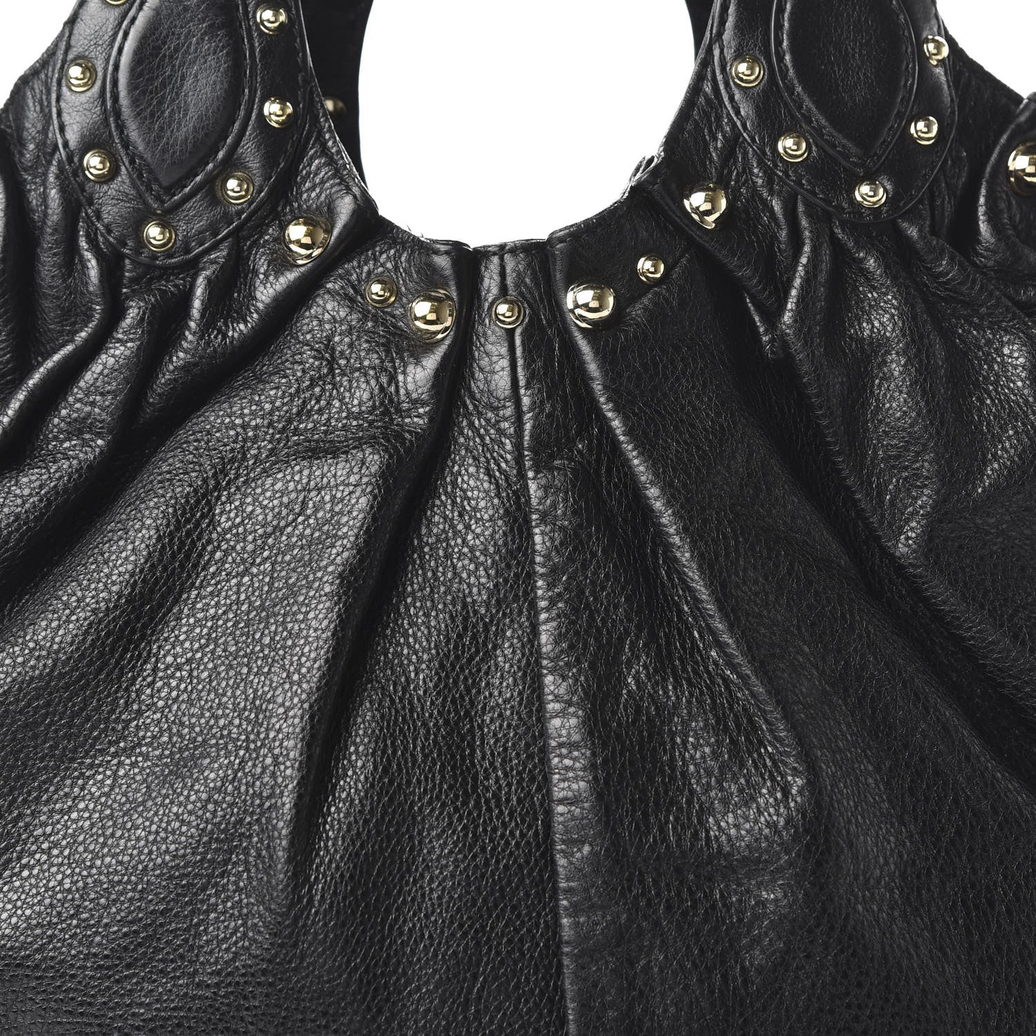 Gucci Calfskin Studded Large Pelham Tote Black 10 of 11