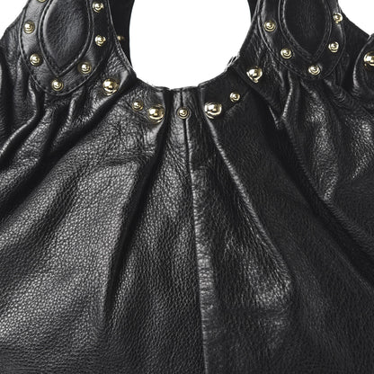 Gucci Calfskin Studded Large Pelham Tote Black 10 of 11