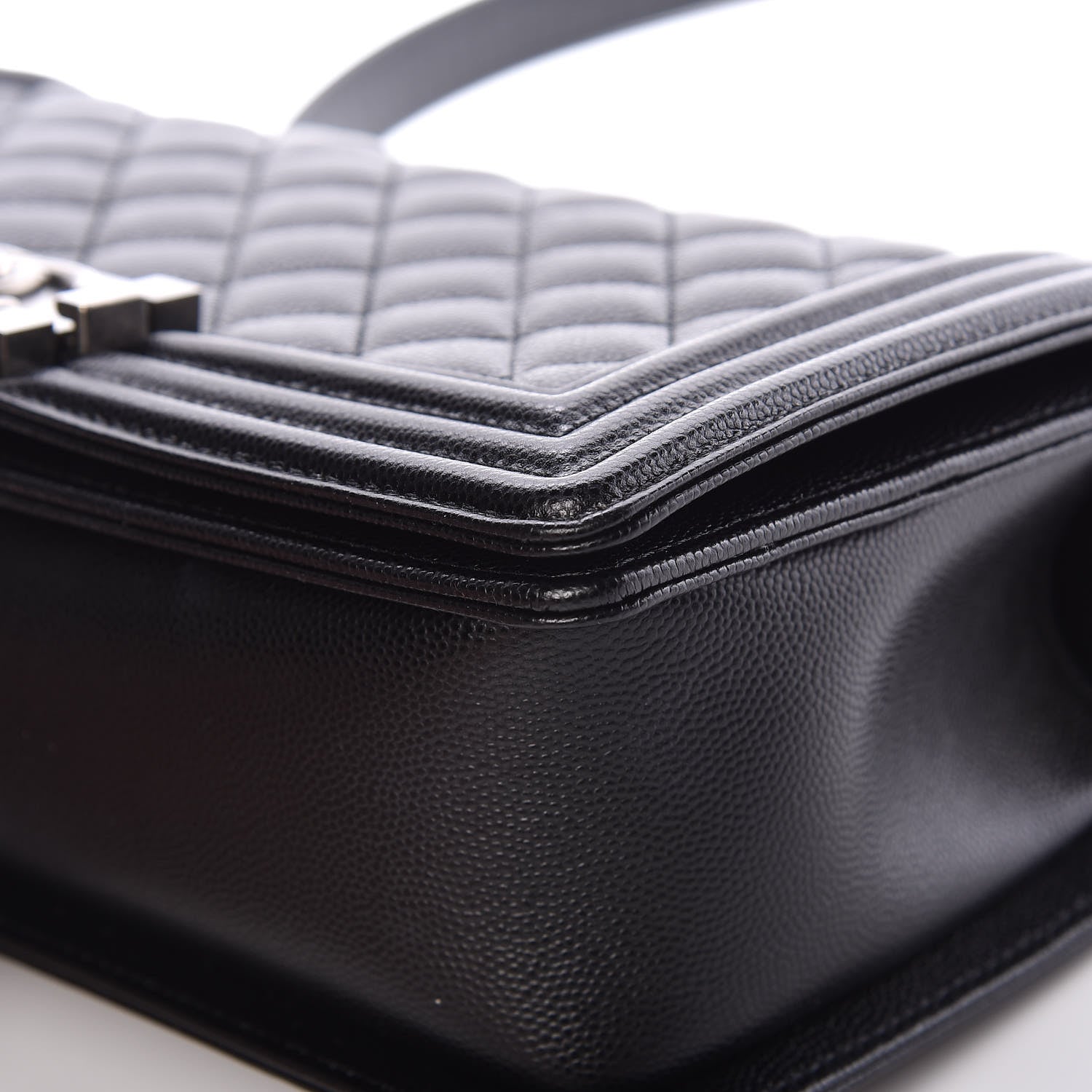 Chanel Caviar Quilted Medium Boy Flap Black 9 of 12