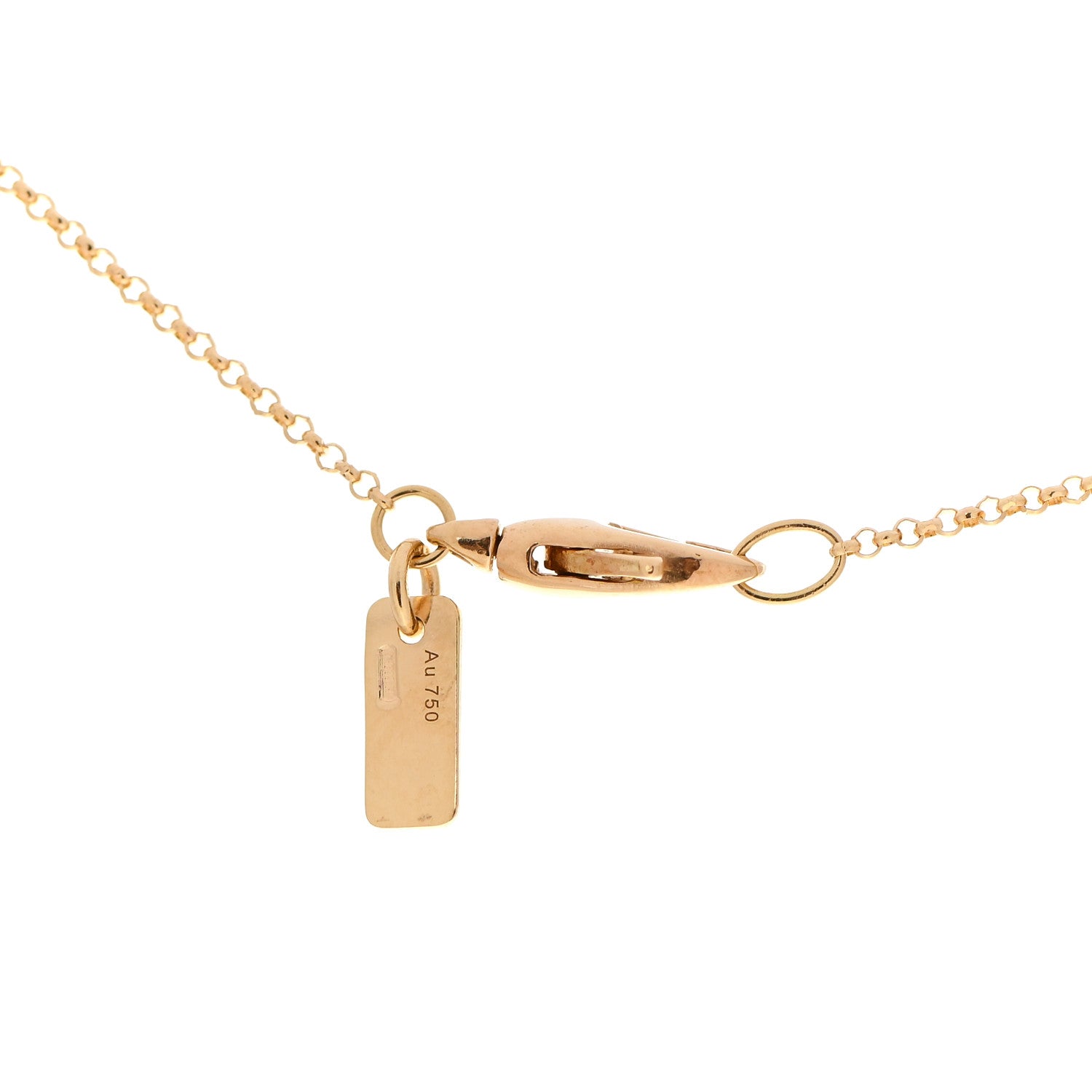 Gucci 18K Yellow Gold Diamantissima Pendant Necklace 4 of 6