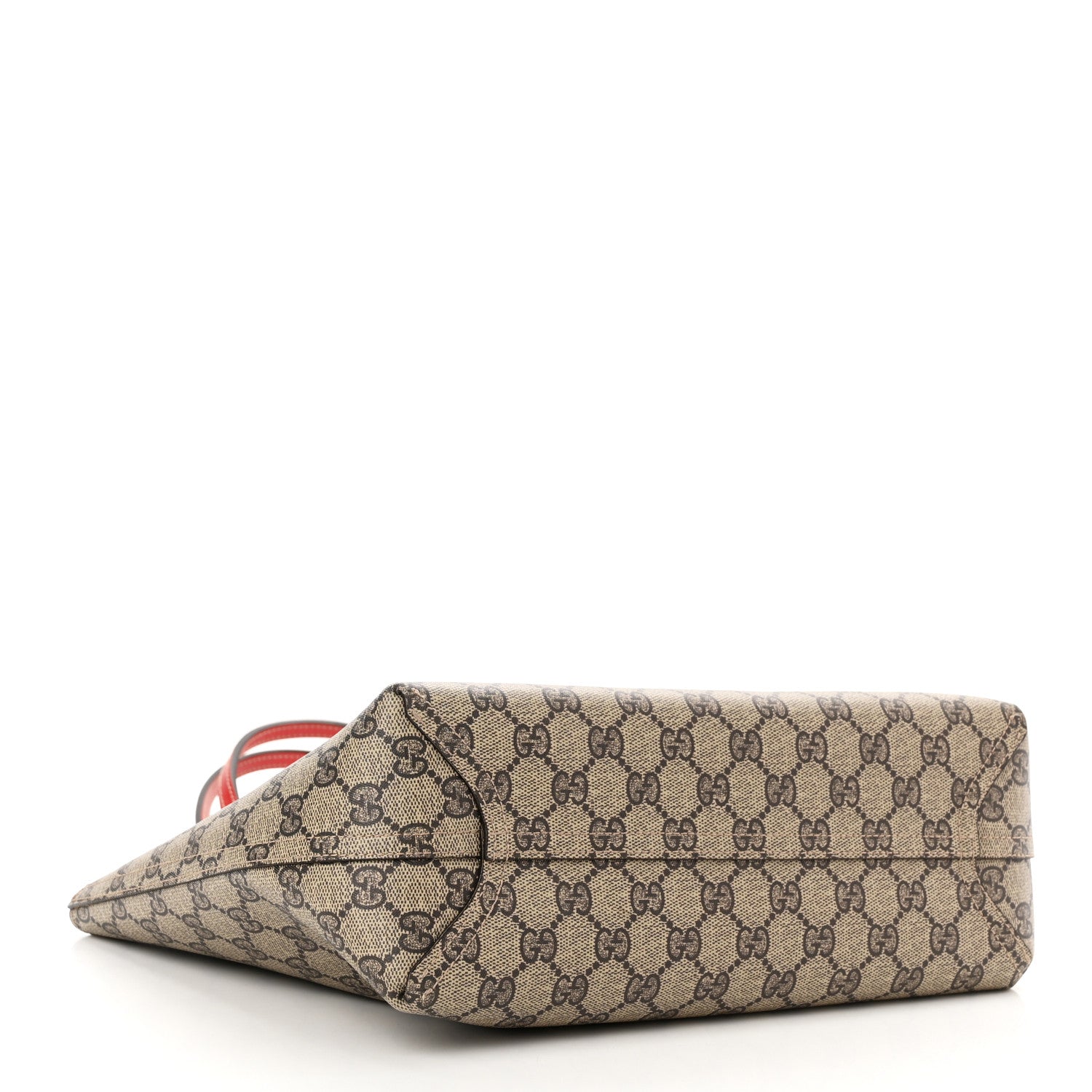 Gucci GG Supreme Monogram Small Reversible Tote Beige Red 6 of 17