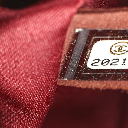 Chanel Lambskin Quilted Large Around Pockets Flap Burgundy 7 of 10