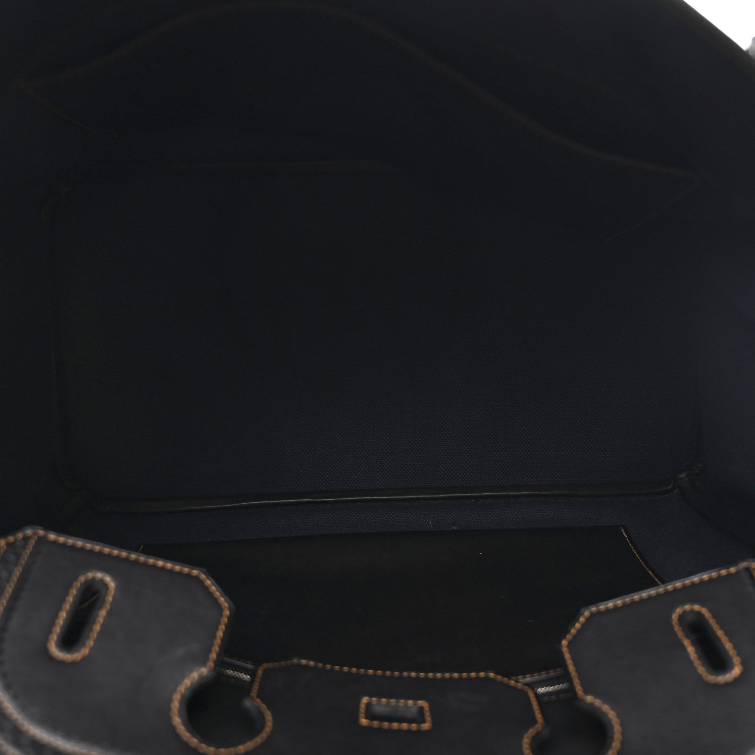 Hermes Evercalf Toile Ghillies Birkin 35 Black Denim Fonce 5 of 10