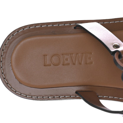 Loewe Calfskin Anagram Mule Sandals 37 Tan Natural 7 of 7