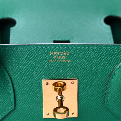 Hermes Epsom Birkin 30 Vert Vertigo 5 of 14