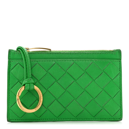 Bottega Veneta Nappa Intrecciato Key Holder Parakeet 1 of 11