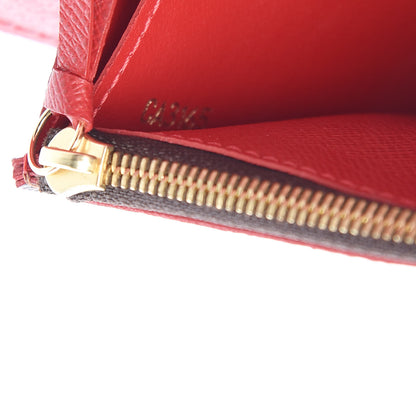 Louis Vuitton Damier Ebene Caissa Wallet Cherry 7 of 8