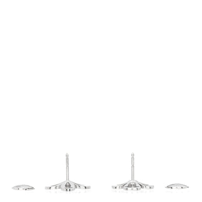 Louis Vuitton 18K White Gold Diamond Pink Sapphire Les Craquantes Earrings 3 of 4