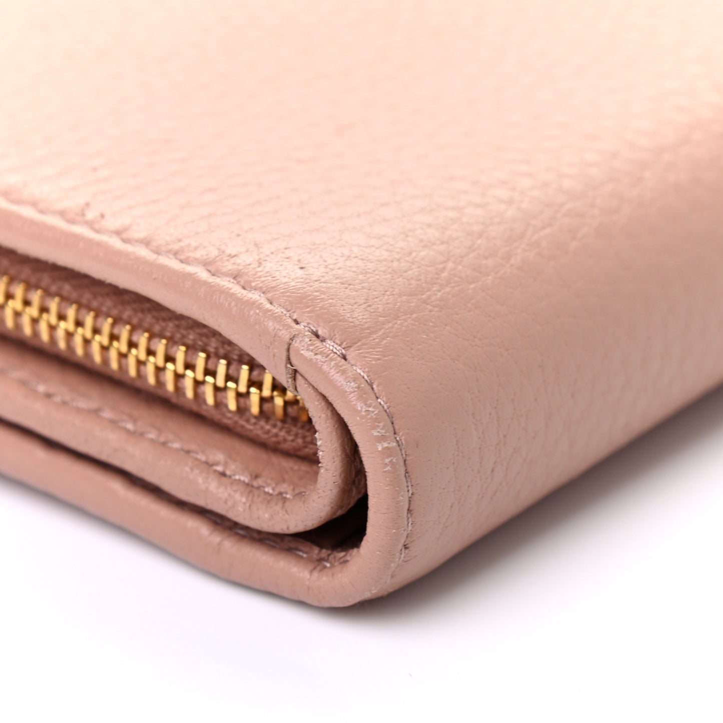 Vitello Grain Compact Wallet Cipria
