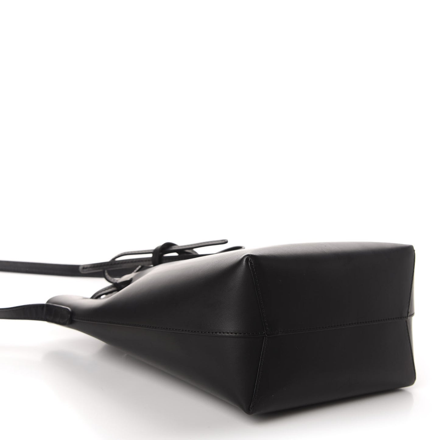 Calfskin Mini Bucket Bag Black Flamma