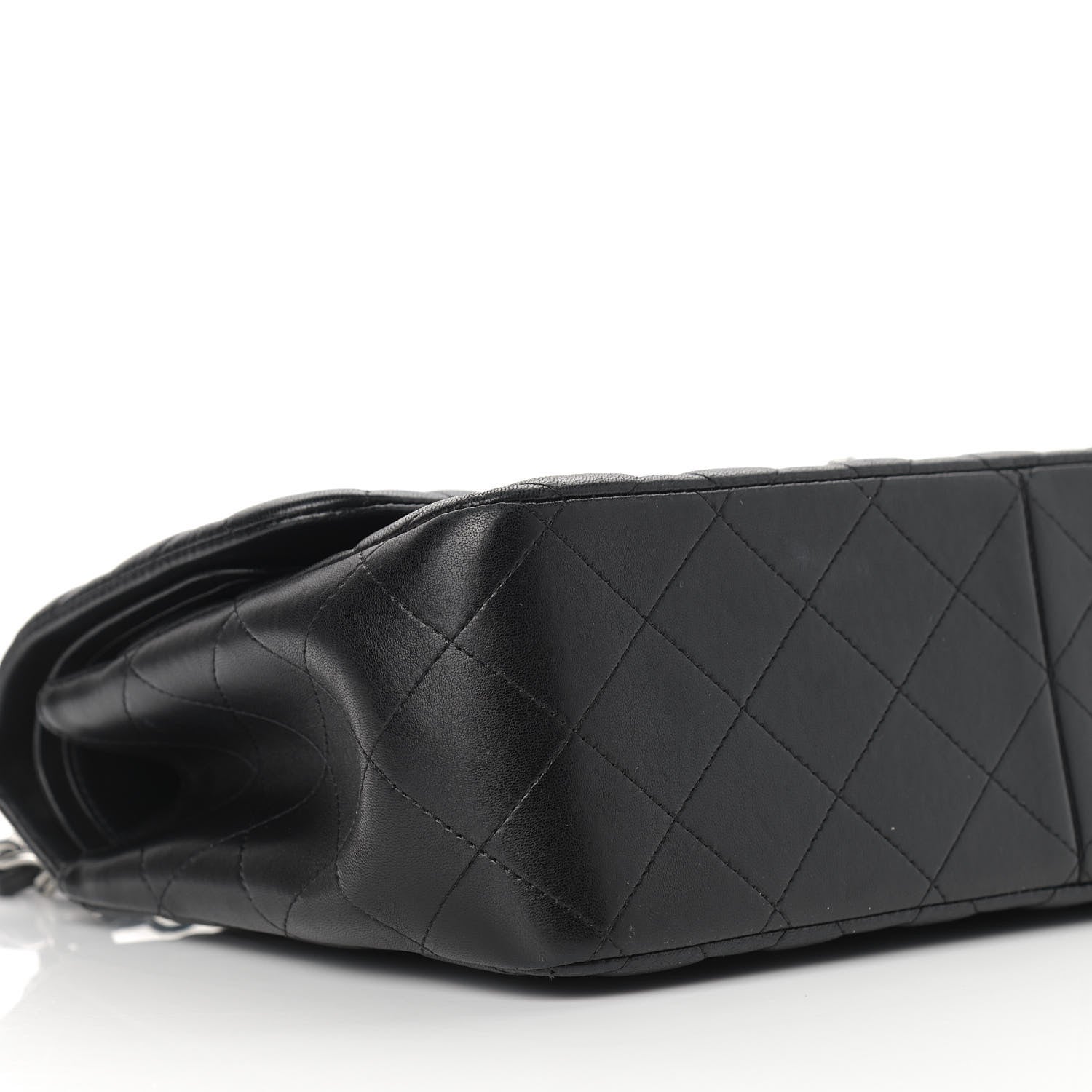 Chanel Lambskin Quilted Jumbo Double Flap Black 10 of 13
