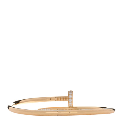 Cartier 18K Yellow Gold Diamond Juste Un Clou Bracelet 18 2 of 4