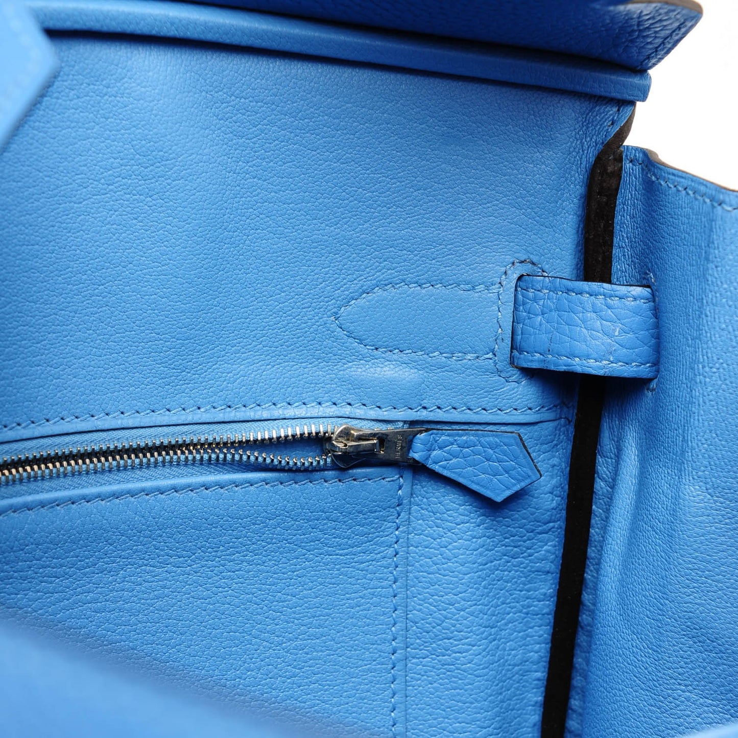 Taurillon Clemence Birkin 30 Bleu Paradis