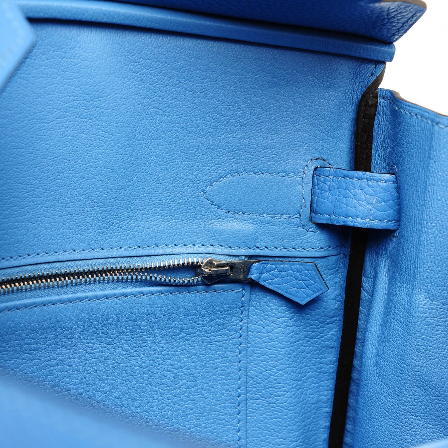 Hermes Taurillon Clemence Birkin 30 Bleu Paradis 23 of 23