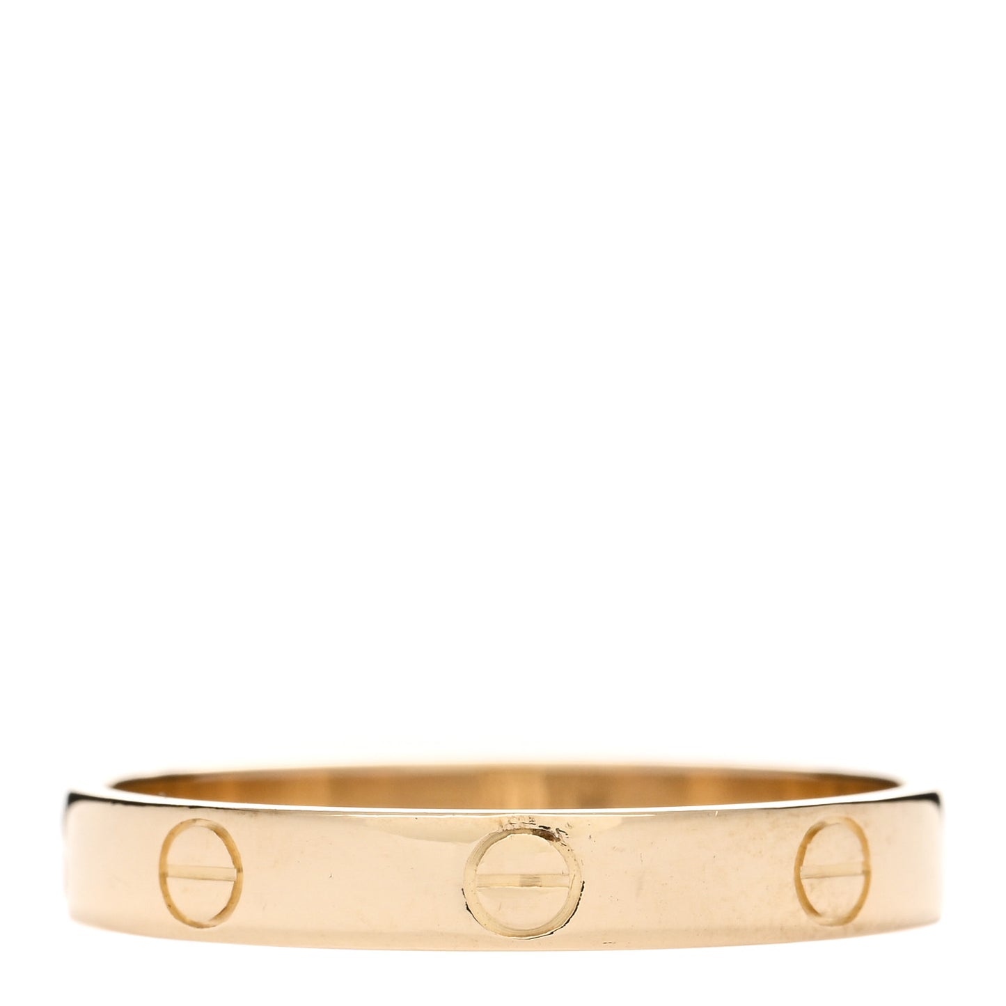 18K Yellow Gold 3.5mm LOVE Wedding Band Ring 63 10.5