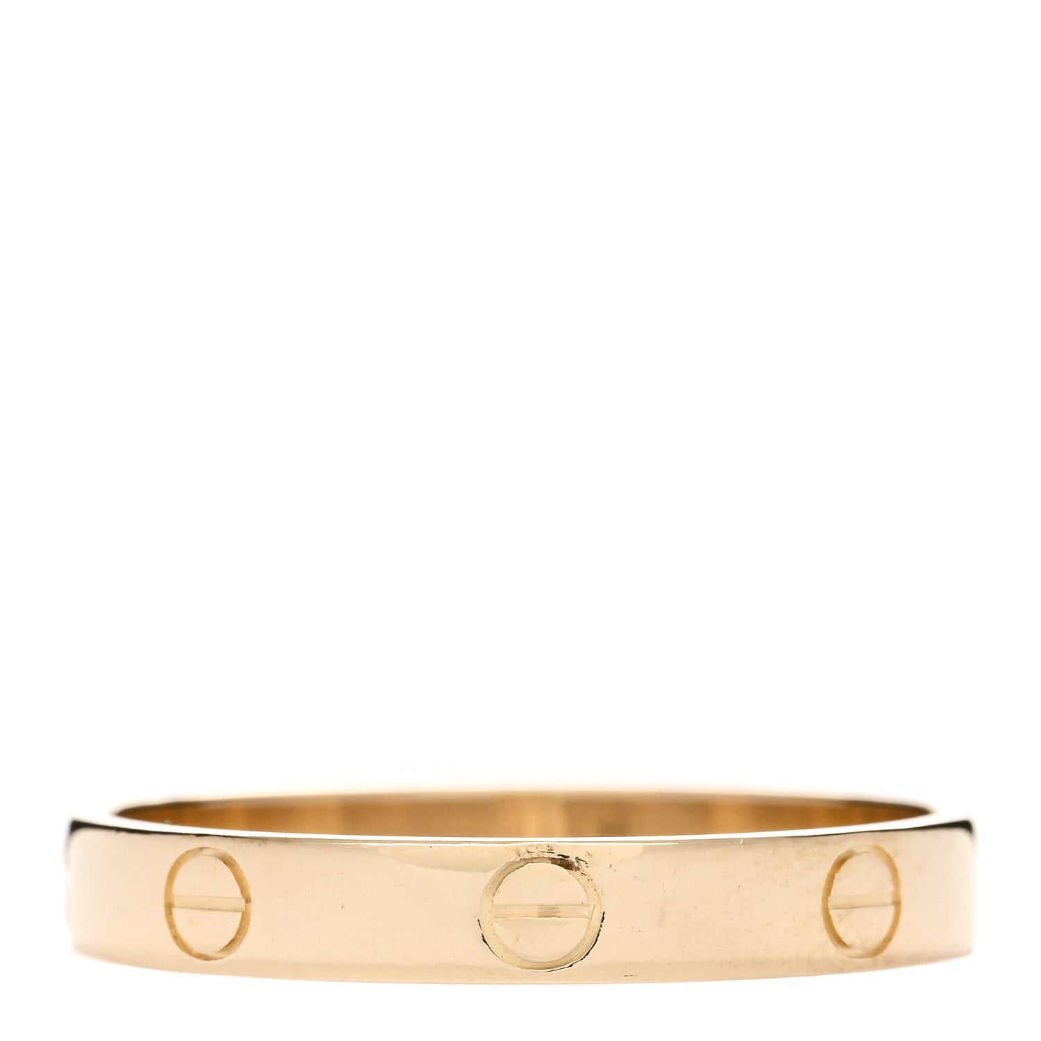 Cartier 18K Yellow Gold 3.5mm LOVE Wedding Band Ring 63 10.5 3 of 5