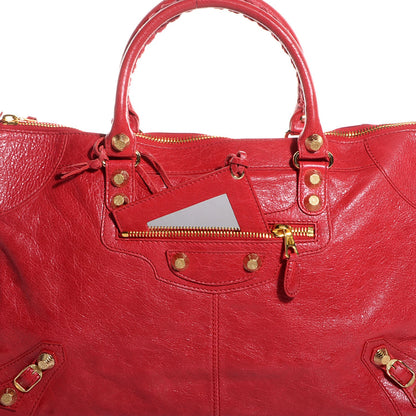 Balenciaga Agneau Giant 12 Gold Hardware Work Rouge Cardinal 11 of 11