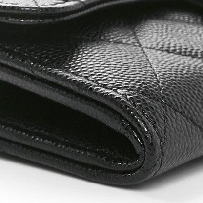 Chanel Caviar Quilted Medium Flap Wallet Black 9 of 11