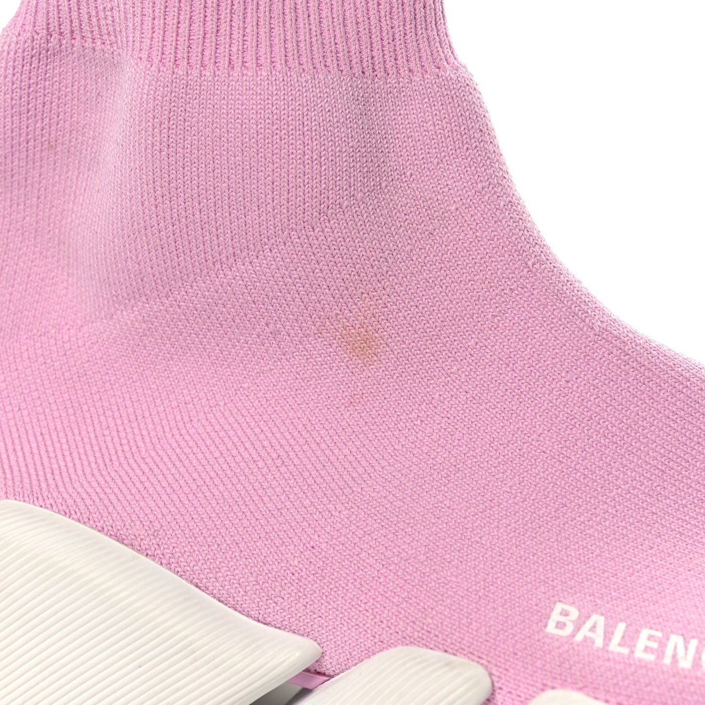Technical 3D Recycled Knit Bi-Color Womens Speed 2.0 Transparent Sole Sneakers 40 Pink White