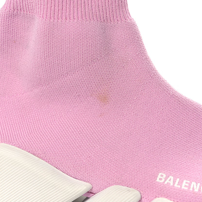 Balenciaga Technical 3D Recycled Knit Bi-Color Womens Speed 2.0 Transparent Sole Sneakers 40 Pink White 8 of 8