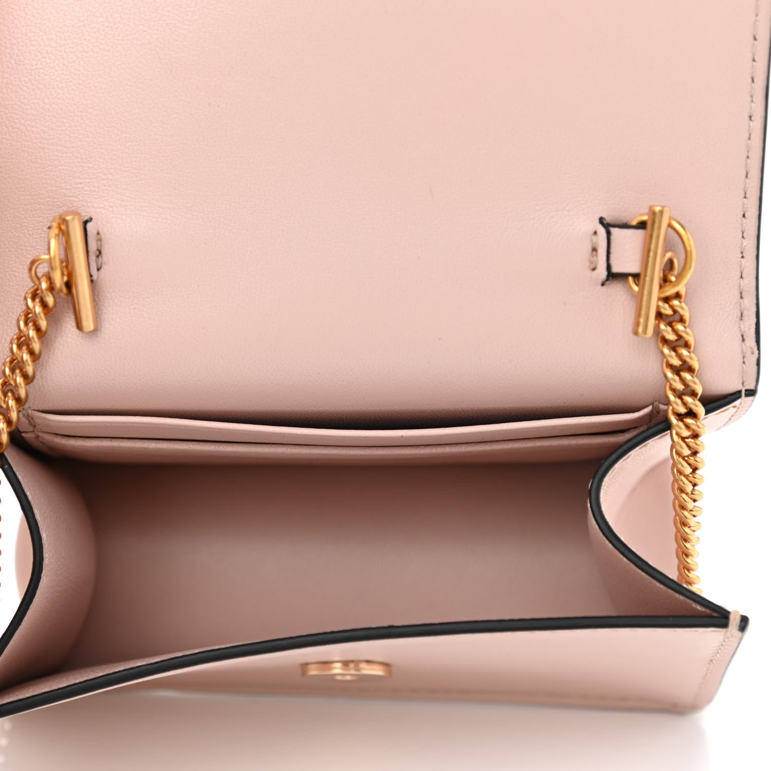 Versace Vitello Mini Virtus Chain Clutch Pink 4 of 6