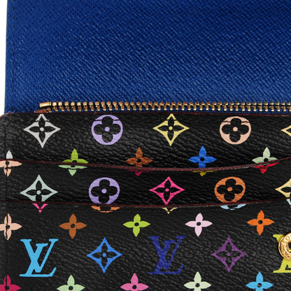 Louis Vuitton Monogram Multicolor Sarah Wallet Black Bleuet 4 of 11