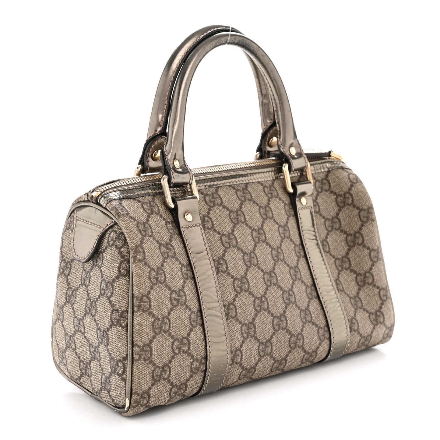 GG Plus Monogram Small Joy Boston Metallic