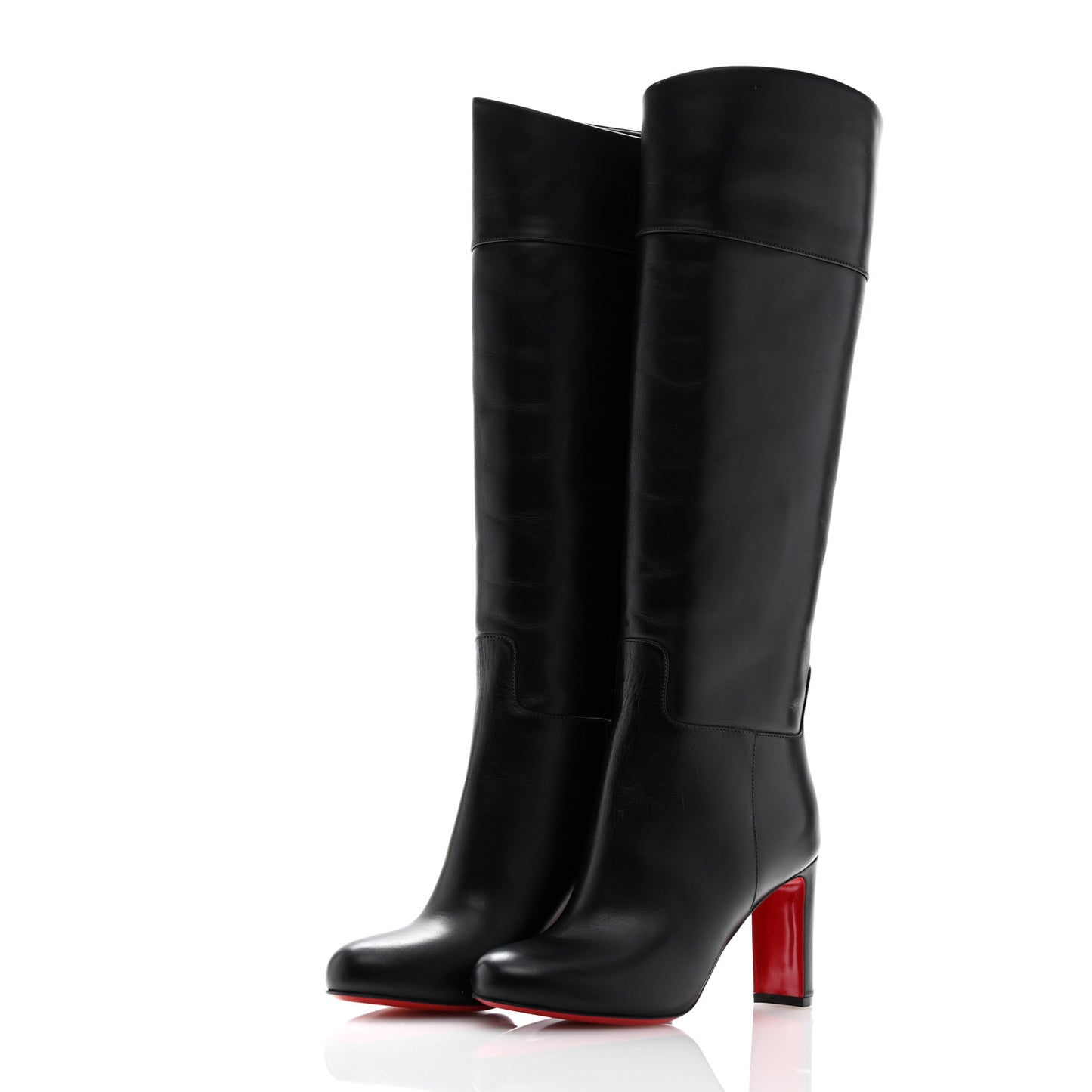 Calfskin Loo Botta 85 Knee High Boots 35.5 Black