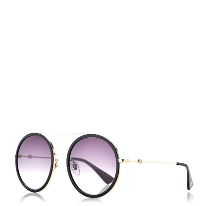 Gucci Round Frame Sunglasses GG0061S Black 1 of 7