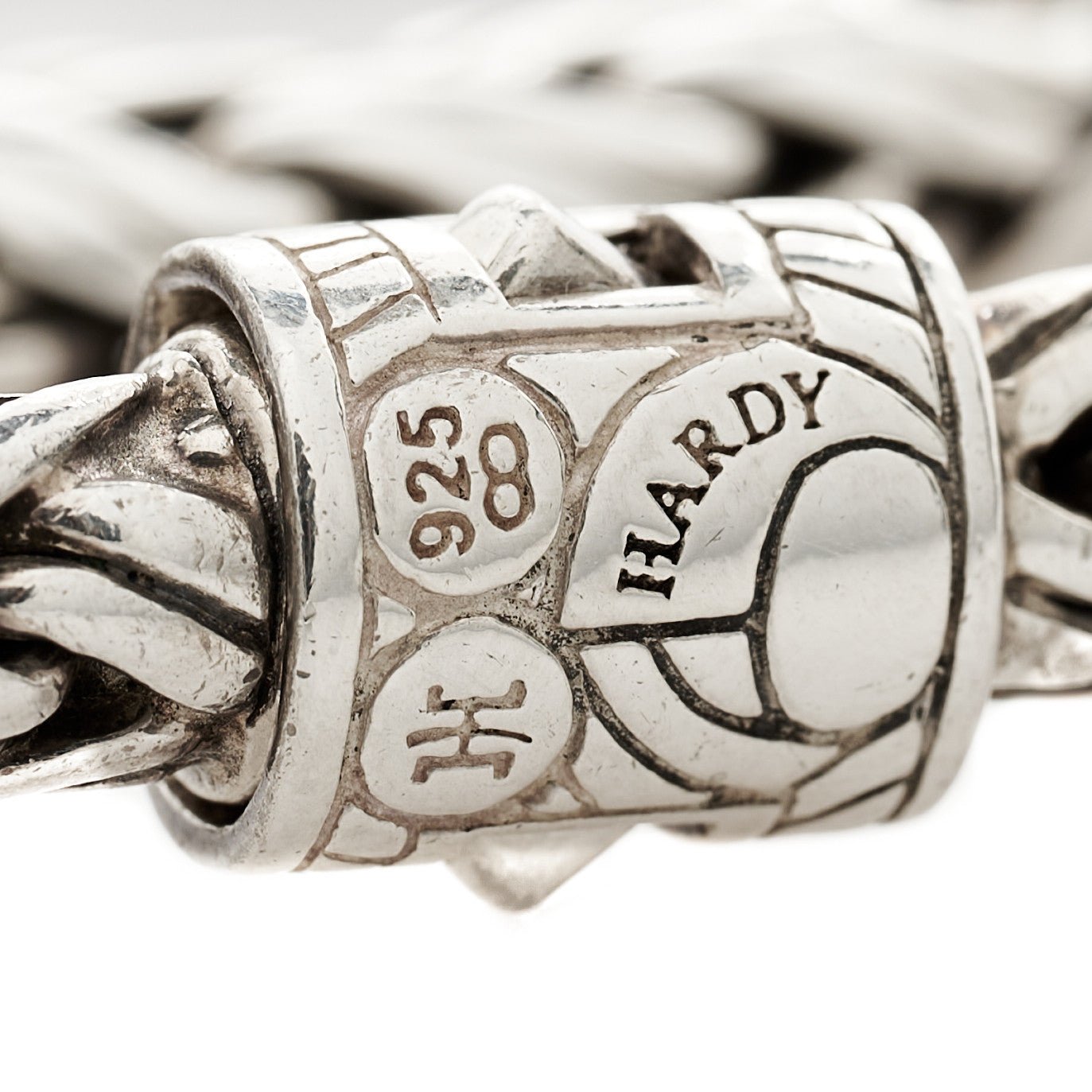 John Hardy Sterling Silver White Topaz Classic Chain Kepang Double Wrap Bracelet 3 of 3