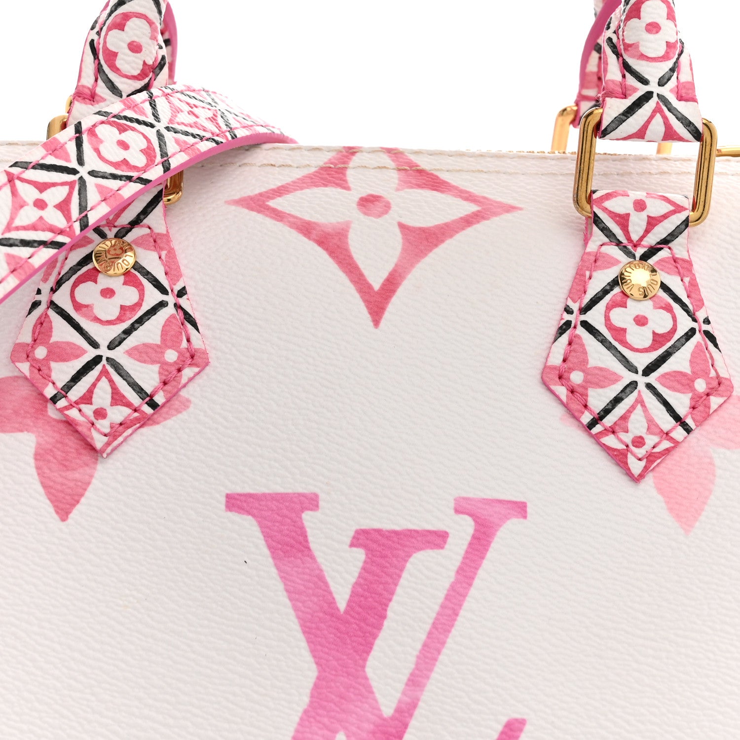 Louis Vuitton Monogram Giant By The Pool 2.0 Speedy Bandouliere 25 Rose 7 of 9