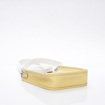Hermes Taurillon Clemence Amazone Evelyne TPM Jaune Poussin Craie 4 of 7