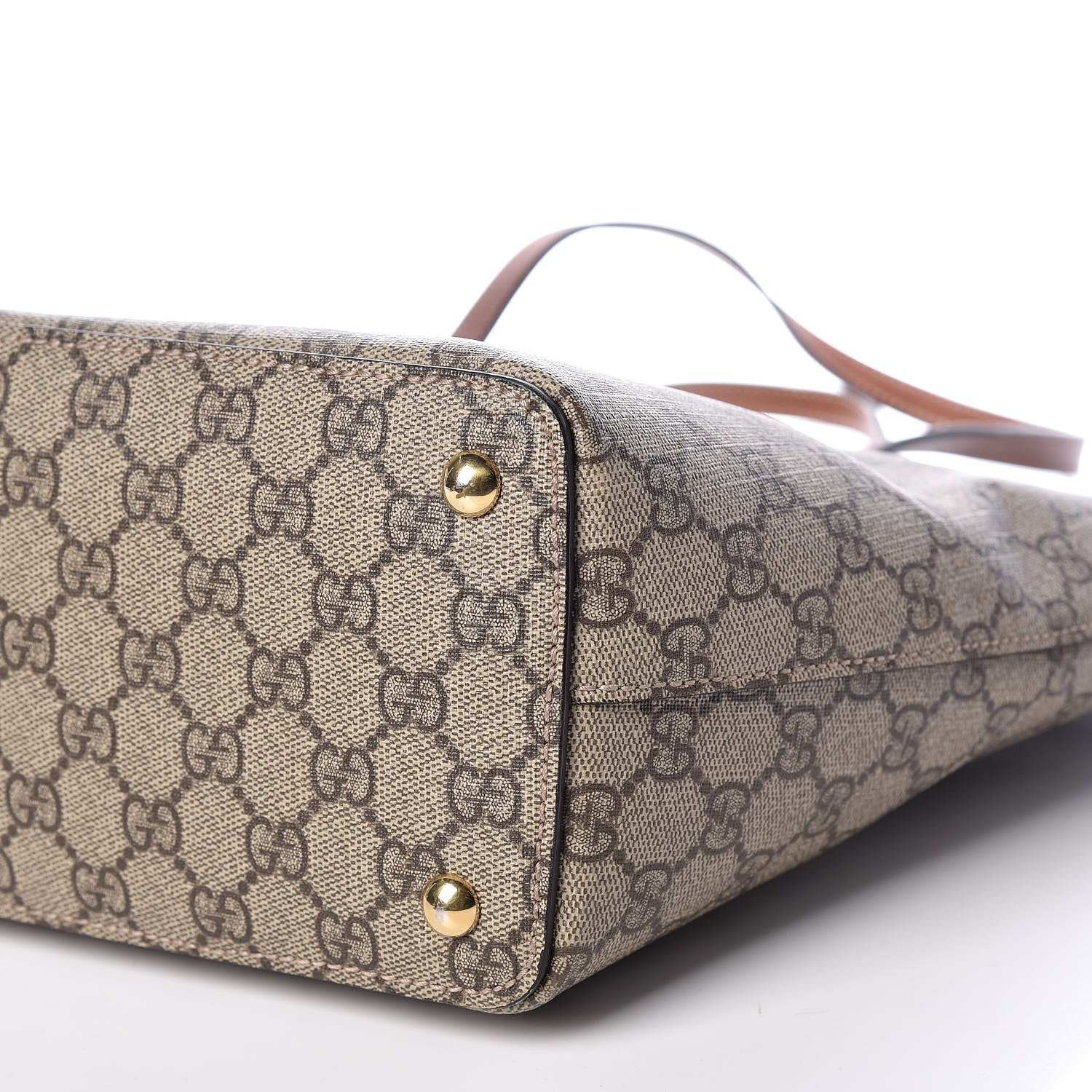 Gucci GG Supreme Monogram Medium Zippered Bucket Tote Beige Tuscany 6 of 15