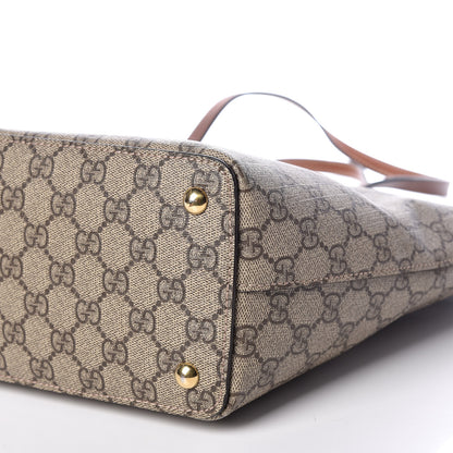 Gucci GG Supreme Monogram Medium Zippered Bucket Tote Beige Tuscany 6 of 15