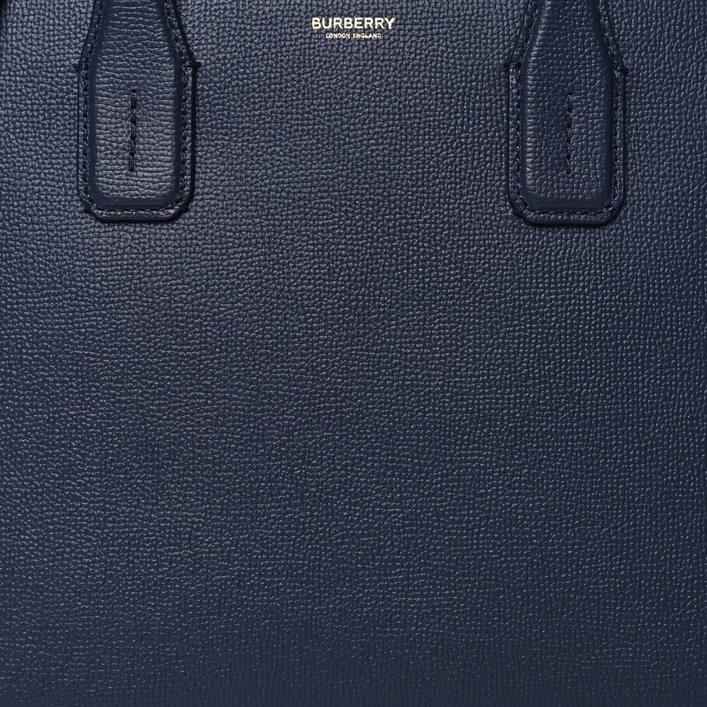 Grainy Calfskin House Check Medium Banner Tote Regency Blue