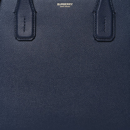 Burberry Grainy Calfskin House Check Medium Banner Tote Regency Blue 10 of 12