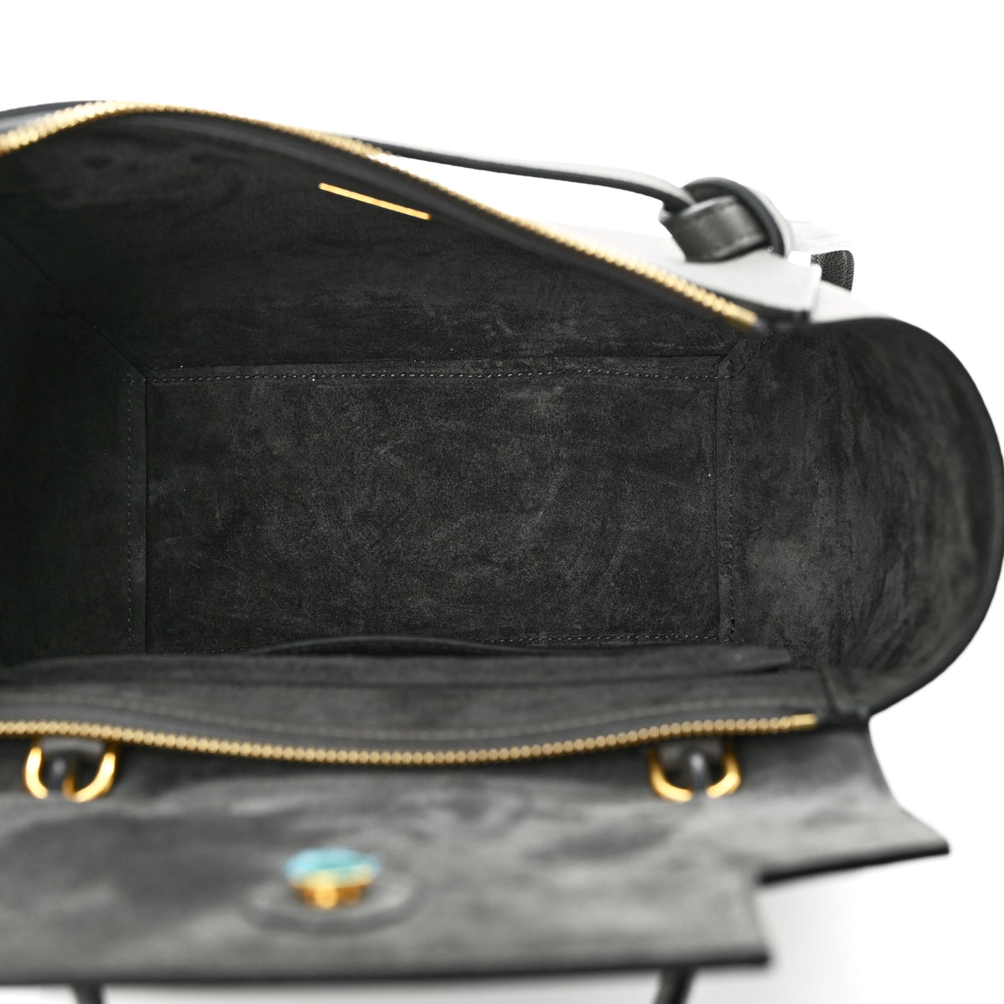 Grained Calfskin Micro Belt Bag Grey