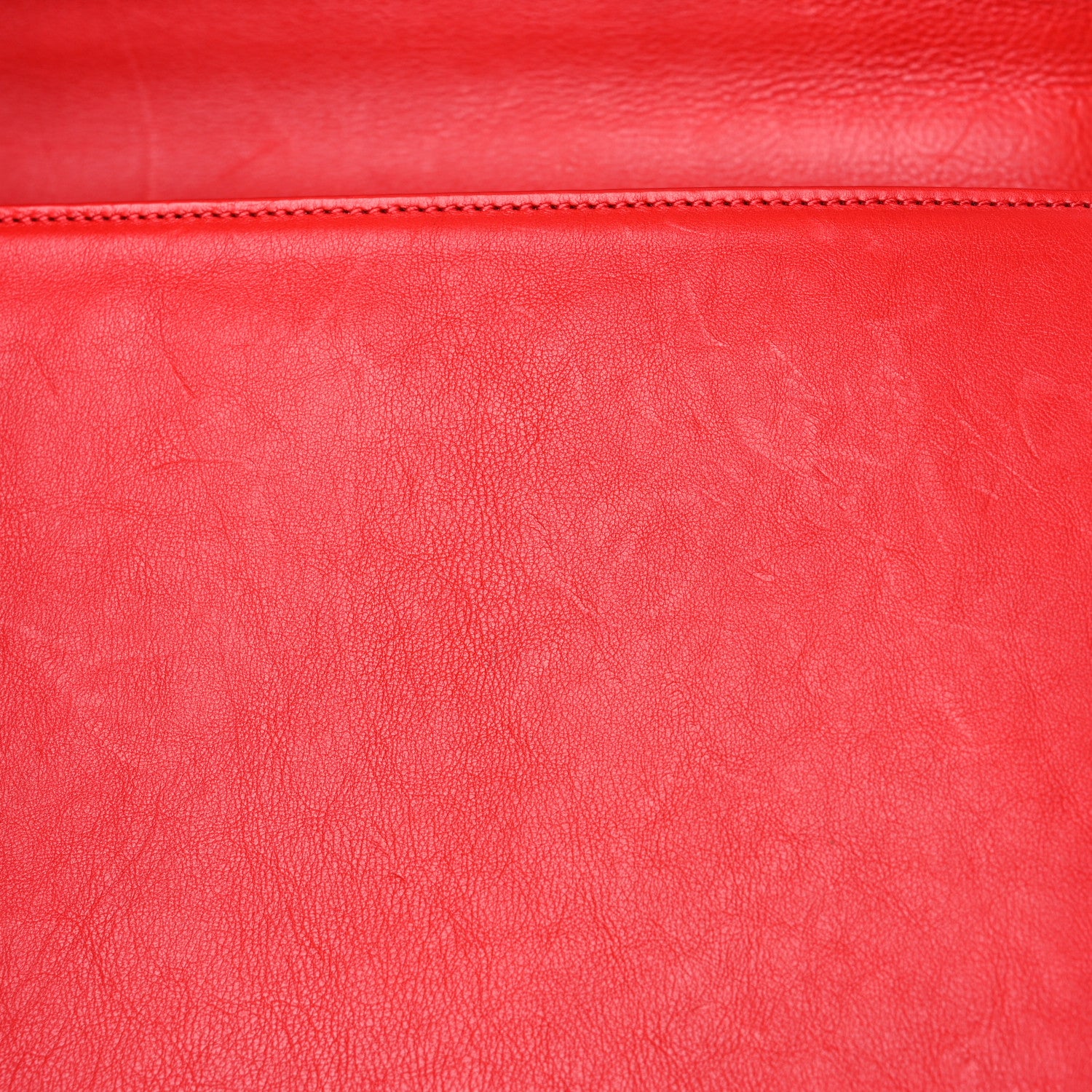 Chanel Calfskin Quilted Double Stitch Large Boy Flap Red 15 of 22