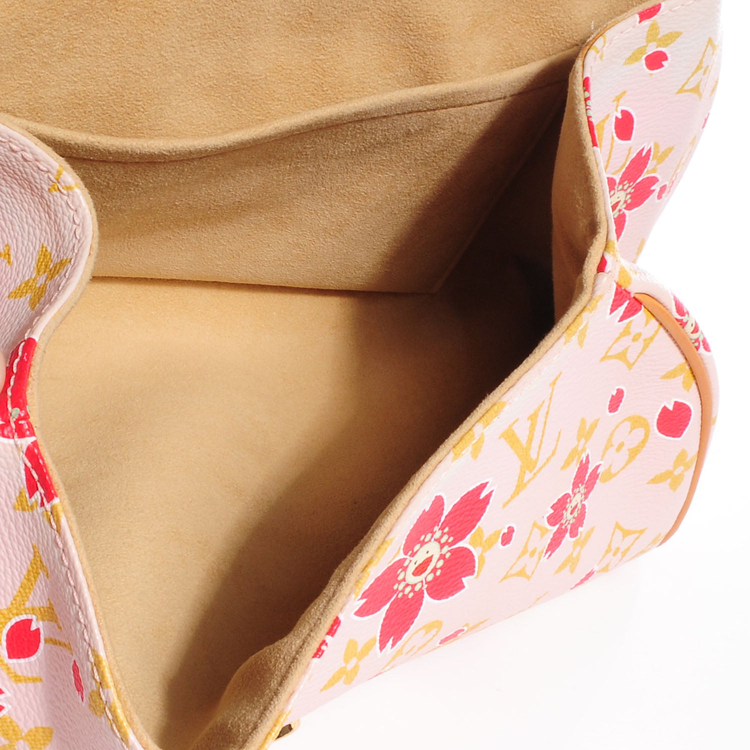 Louis Vuitton Monogram Cherry Blossom Sac Retro Bag Red 6 of 7