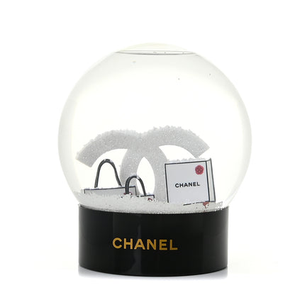 Chanel Glass CC Shopping Bag Snow Globe 1 of 6