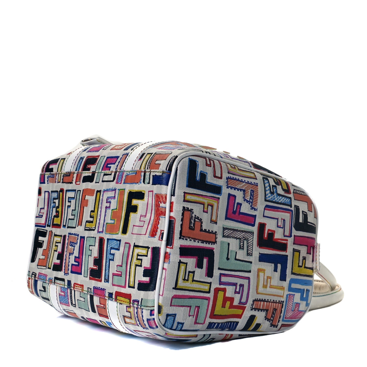 Fendi Zucca Spalmati Vitello FF Multicolor Forever Boston Multicolor White 6 of 8