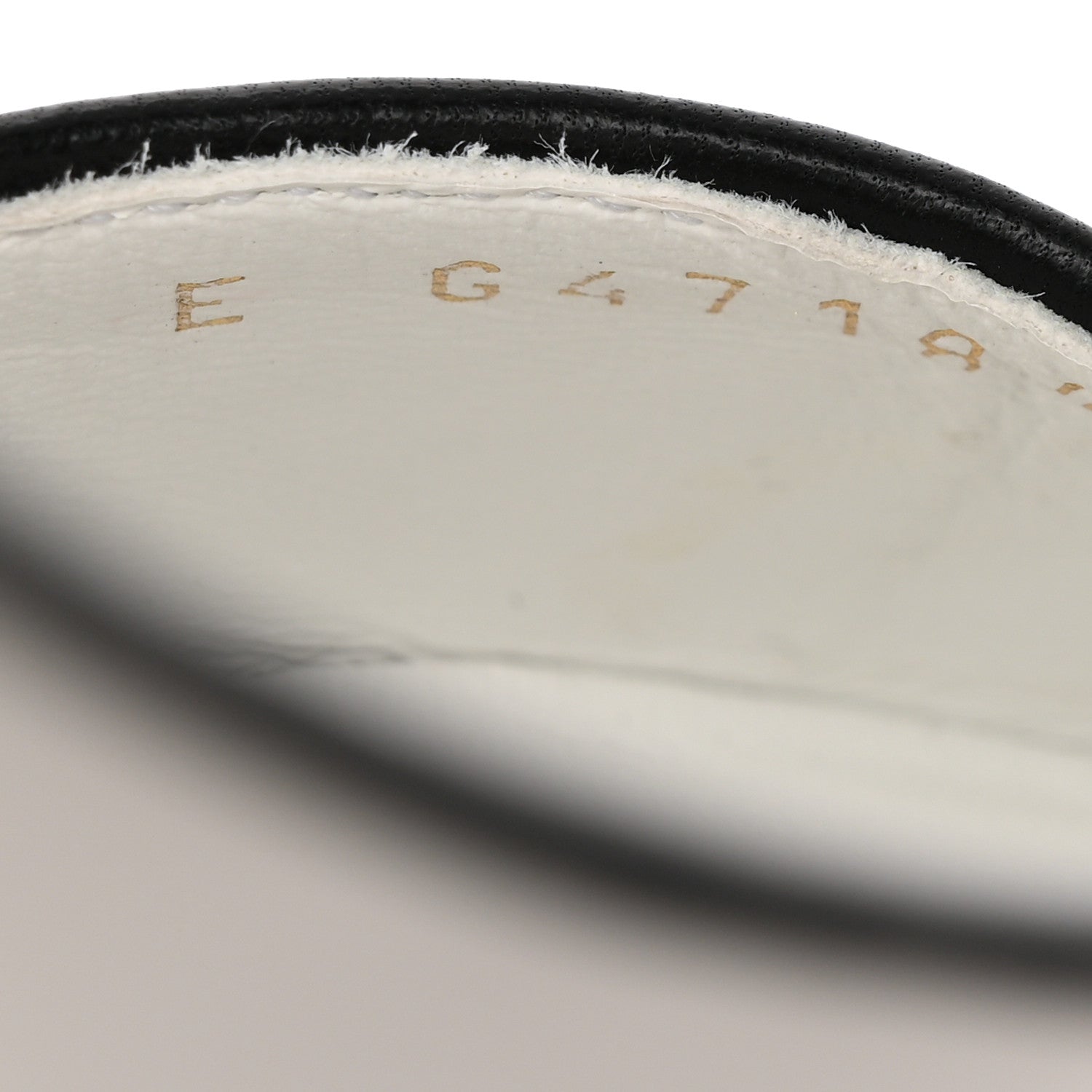 Chanel Patent Calfskin Lambskin Slingback Pumps 38.5 White Black 9 of 10