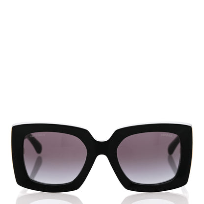 Chanel Acetate Rectangle Sunglasses 5435 Black 2 of 9