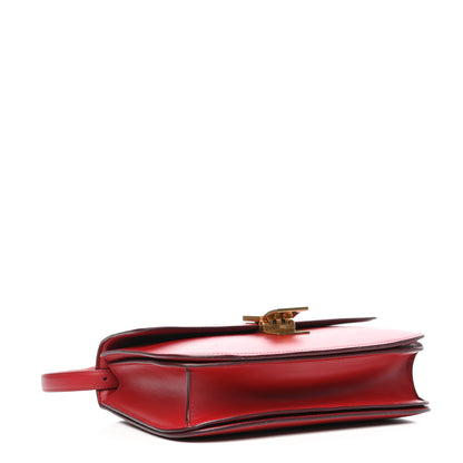 Celine Box Calfskin Medium Classic Box Flap Bag Red 4 of 11